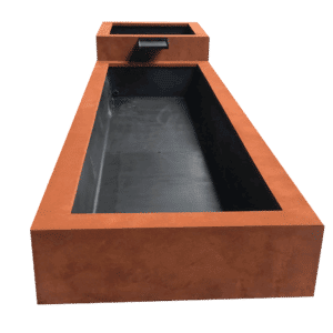 vijverset corten bovengronds