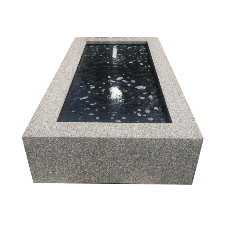 Watertafel grijs 200x100x35