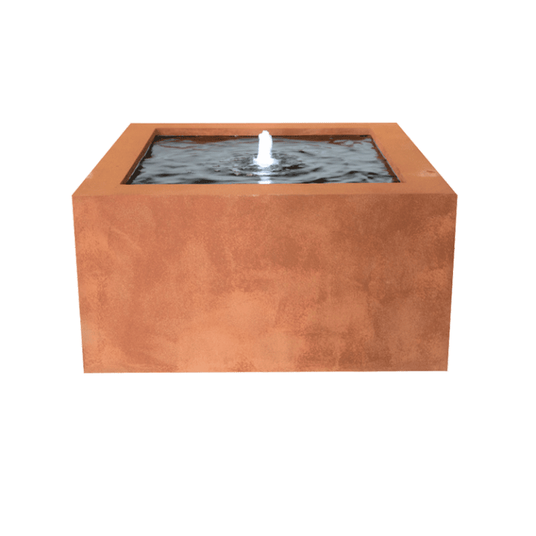 corten watertafel 120x120x60