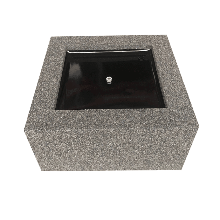 watertafel vierkant rots deco