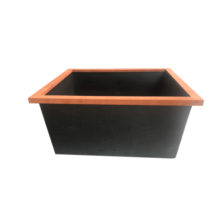 set vijver met oplegrand corten